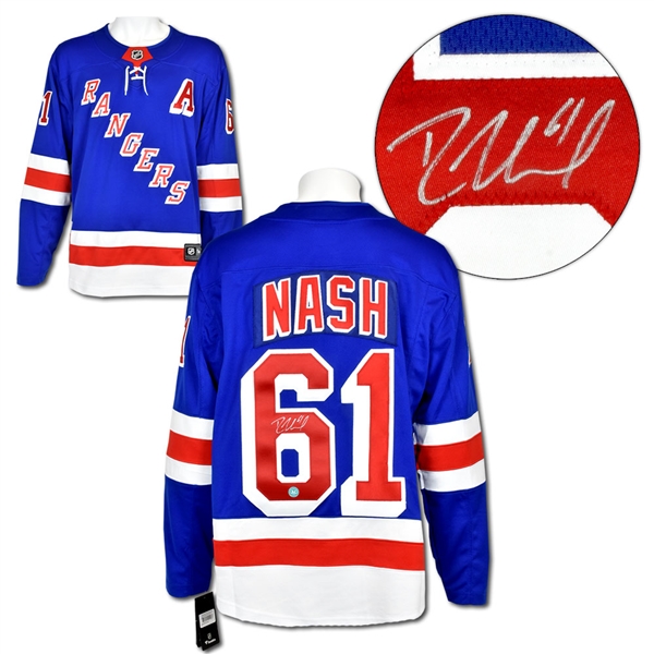 Rick Nash New York Rangers Autographed Fanatics Hockey Jersey 