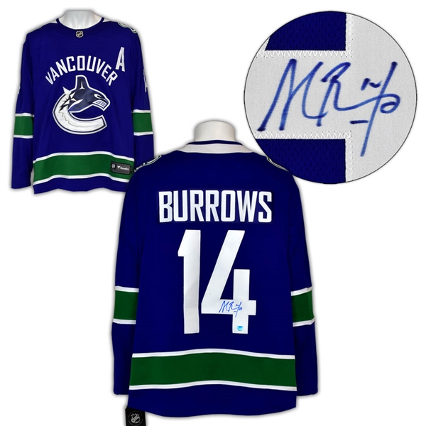 Alex Burrows Vancouver Canucks Autographed Fanatics Hockey Jersey
