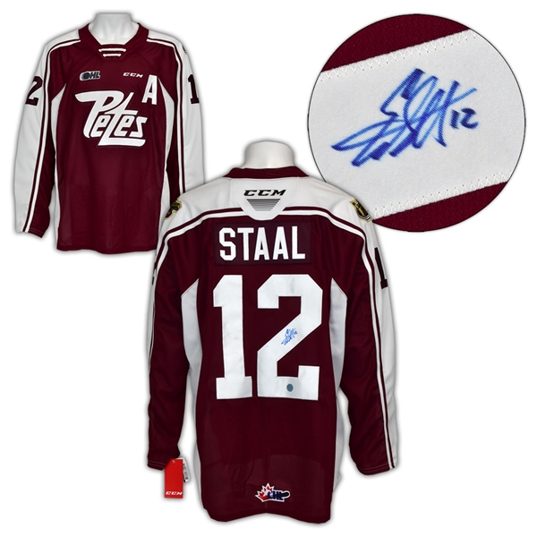Eric Staal Peterborough Petes Autographed CCM CHL Replica Hockey Jersey