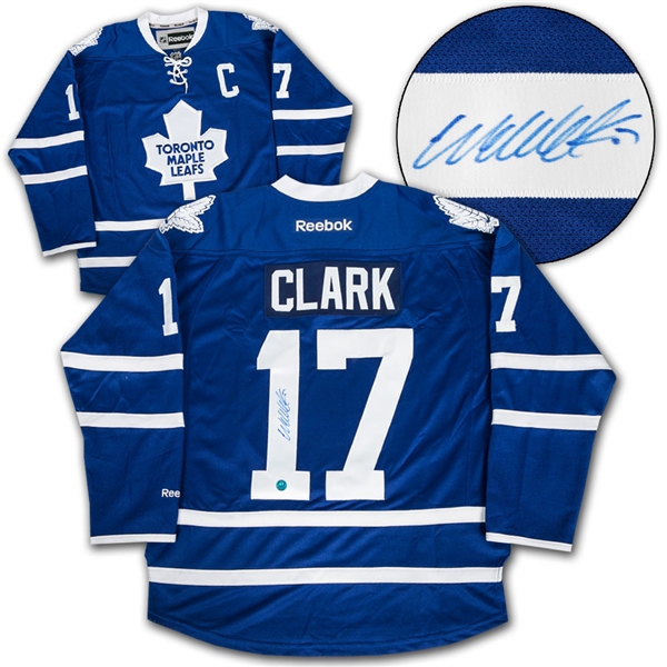 Wendel Clark Toronto Maple Leafs Autographed Reebok Premier Hockey Jersey