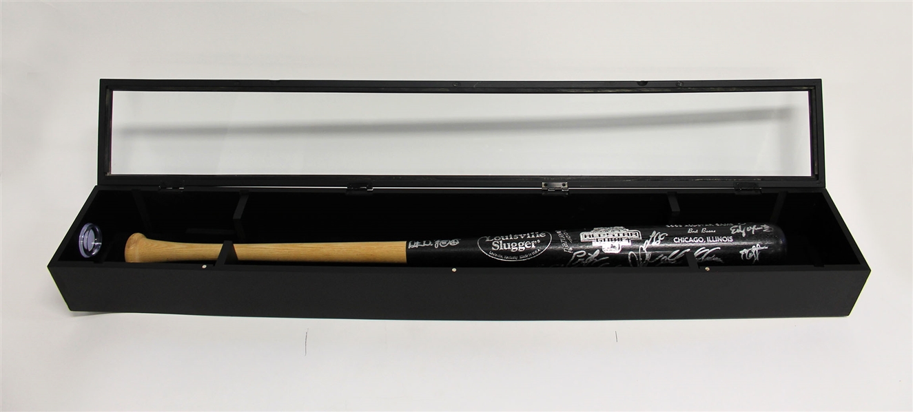 2003 American League All-Star Team Signed Baseball Bat & Display Case *29 Signatures!!* *Including Roy Halladay*