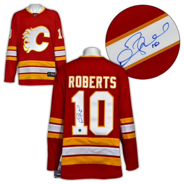 Gary Roberts Calgary Flames Autographed Alt Retro Fanatics Hockey Jersey