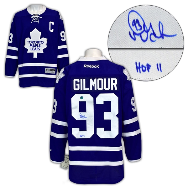 Doug Gilmour Toronto Maple Leafs Autographed Blue Reebok Premier Hockey Jersey