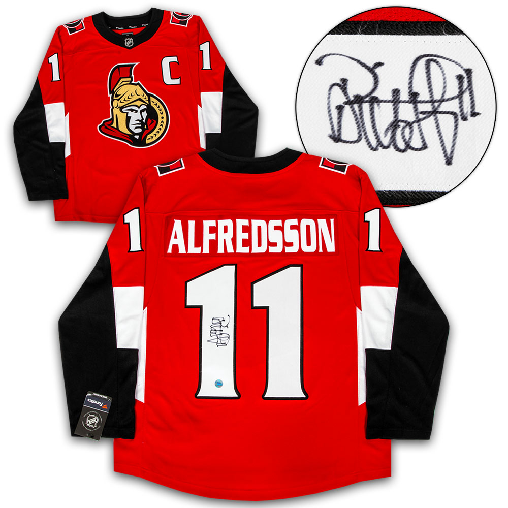 daniel alfredsson autographed jersey