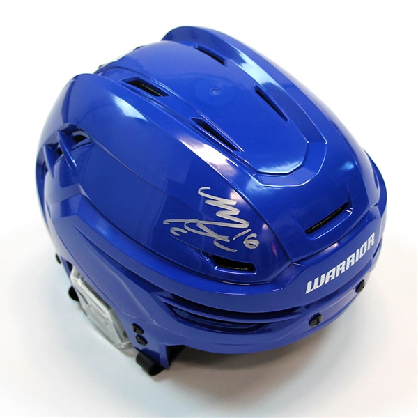 Mitch Marner Autographed Warrior Hockey Helmet - Toronto Maple Leafs
