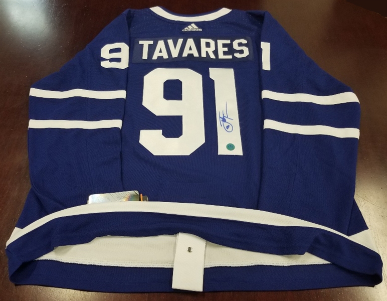 John Tavares Toronto Maple Leafs Autographed Adidas Authentic Jersey *Autograph Slightly Smudged*