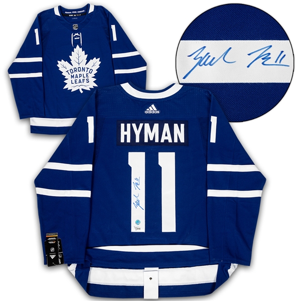 Zach Hyman Toronto Maple Leafs Autographed Adidas Authentic Hockey Jersey