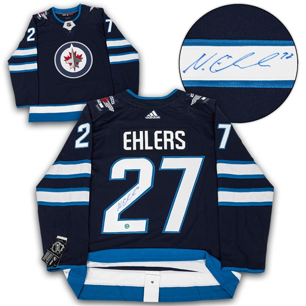 Nikolaj Ehlers Winnipeg Jets Autographed Adidas Authentic Hockey Jersey