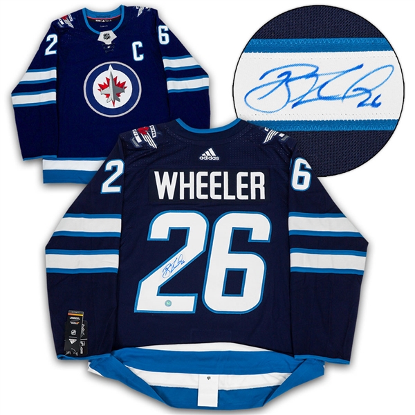 Blake Wheeler Winnipeg Jets Autographed Blue Adidas Authentic Hockey Jersey
