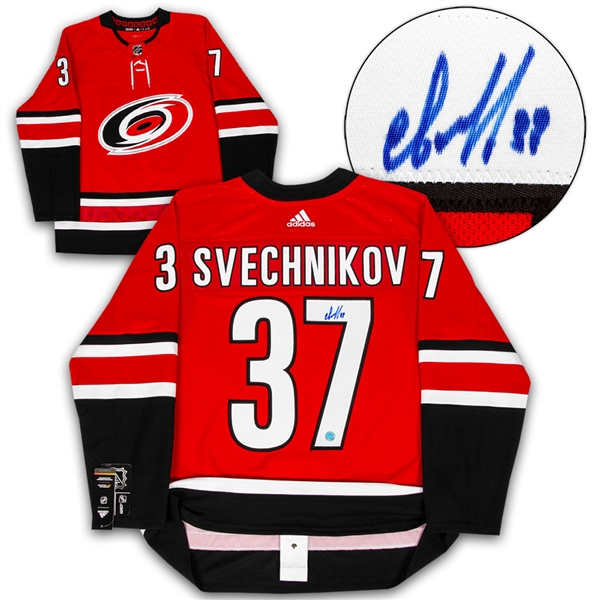 Andrei Svechnikov Carolina Hurricanes Autographed Adidas Authentic Hockey Jersey