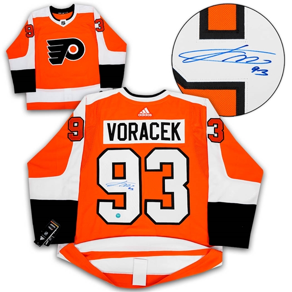 Jakub Voracek Philadelphia Flyers Autographed Adidas Authentic Hockey Jersey