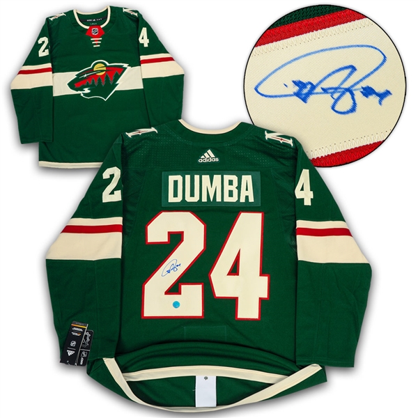Matt Dumba Minnesota Wild Autographed Adidas Authentic Hockey Jersey