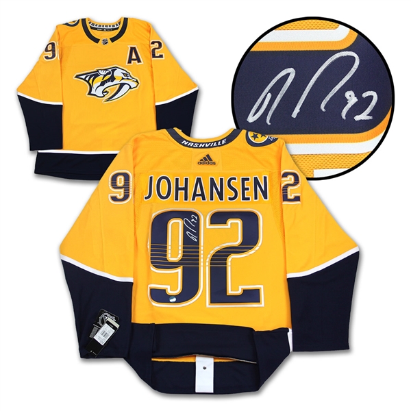 Ryan Johansen Nashville Predators Autographed Adidas Authentic Hockey Jersey