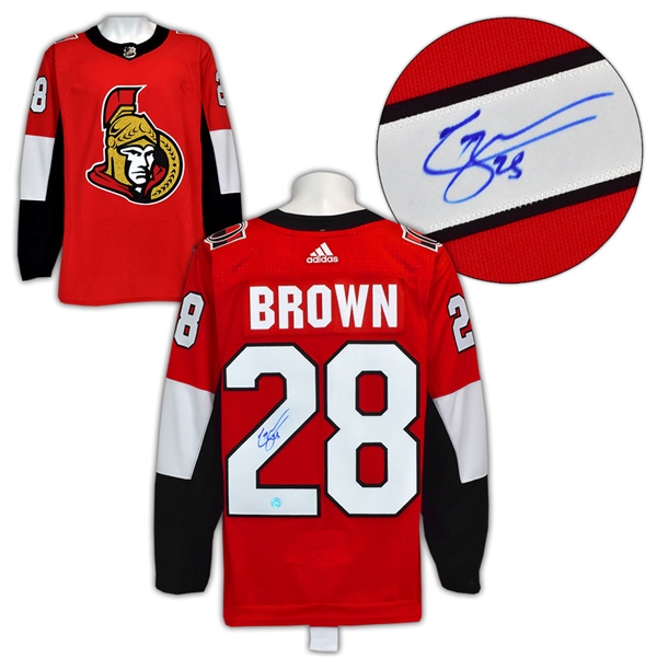 Connor Brown Ottawa Senators Autographed Adidas Authentic Hockey Jersey