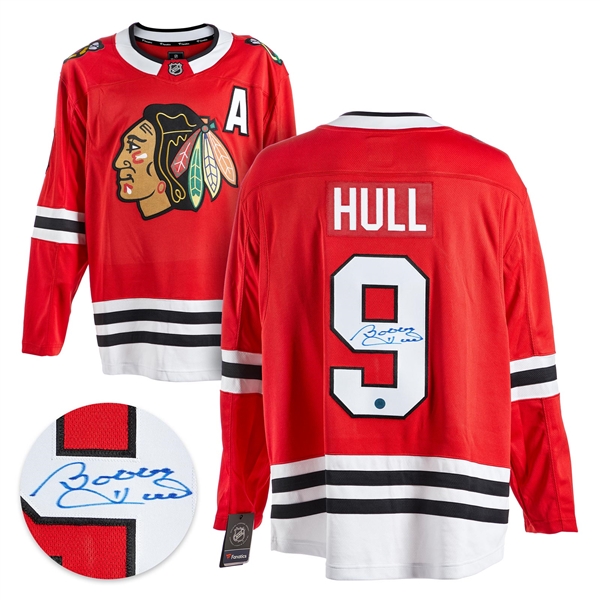 Bobby Hull Chicago Blackhawks Autographed Red Fanatics Hockey Jersey 