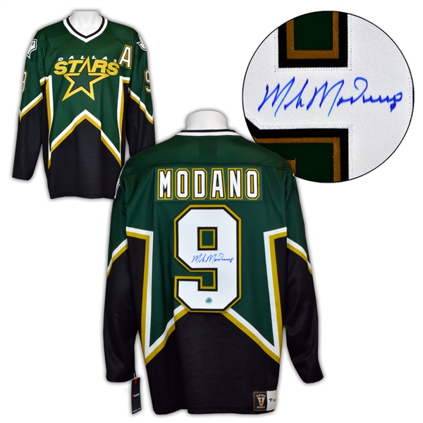 Mike Modano Dallas Stars Autographed Cup Era Fanatics Vintage Hockey Jersey