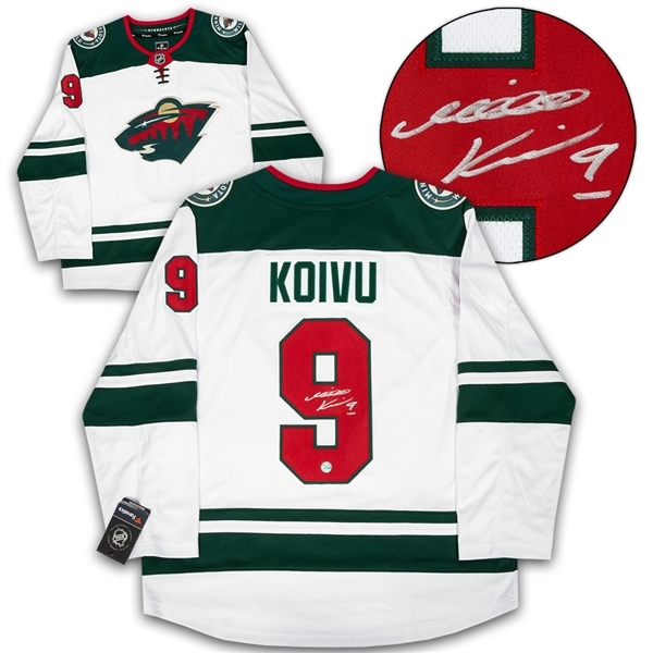 Mikko Koivu Minnesota Wild Autographed White Fanatics Hockey Jersey