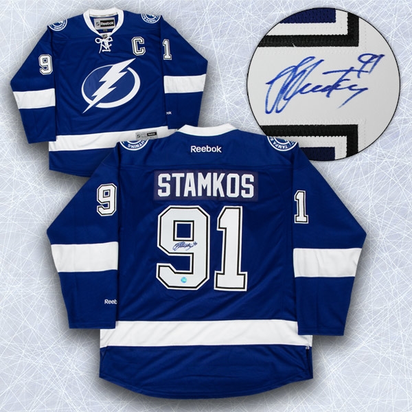 Steven Stamkos Tampa Bay Lightning Autographed Reebok Premier Hockey Jersey