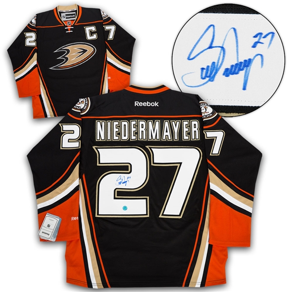Scott Niedermayer Anaheim Ducks Autographed Reebok Premier Hockey Jersey