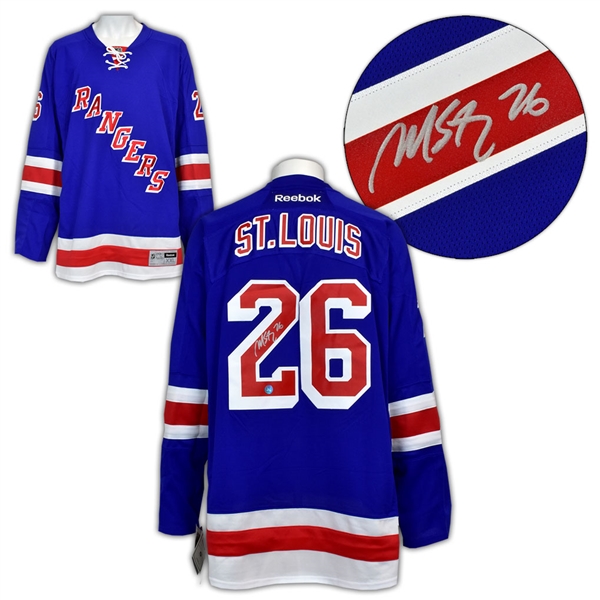 Martin St. Louis New York Rangers Autographed Reebok Premier Hockey Jersey