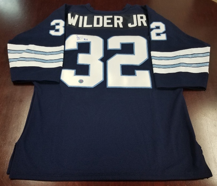 James Wilder Jr Autographed Toronto Argonauts Style Custom Canadian Football Jersey