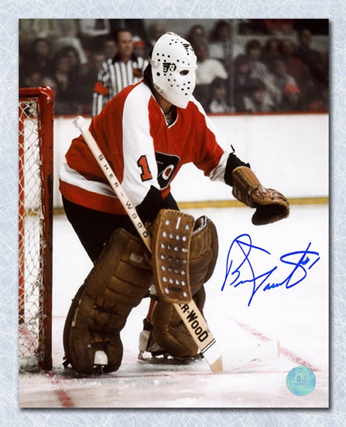 Bernie Parent Philadelphia Flyers Autographed Classic Goalie 16x20 Photo