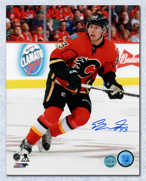 Sam Bennett Calgary Flames Autographed Game Action 16x20 Photo