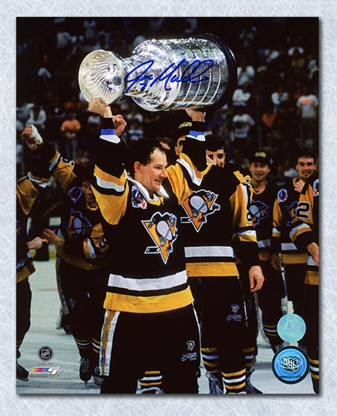 Joe Mullen Pittsburgh Penguins Autographed Stanley Cup 16x20 Photo