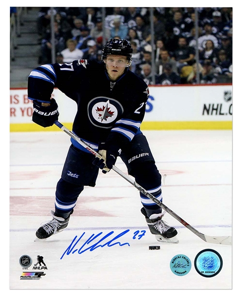 Nikolaj Ehlers Winnipeg Jets Autographed NHL Rookie Action 16x20 Photo