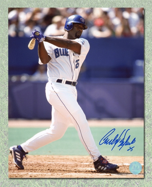 Carlos Delgado Toronto Blue Jays Autographed Baseball 16x20 Photo