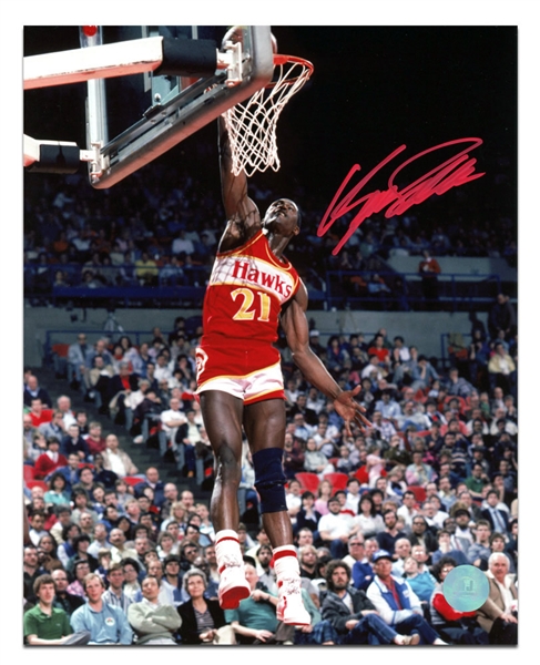Dominique Wilkins Atlanta Hawks Autographed Basketball 16x20 Photo