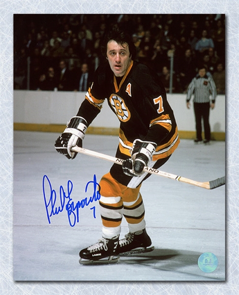 Phil Esposito Boston Bruins Autographed Game Action 16x20 Photo