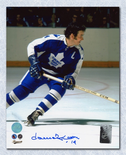 Dave Keon Toronto Maple Leafs Autographed Game Action 16x20 Photo