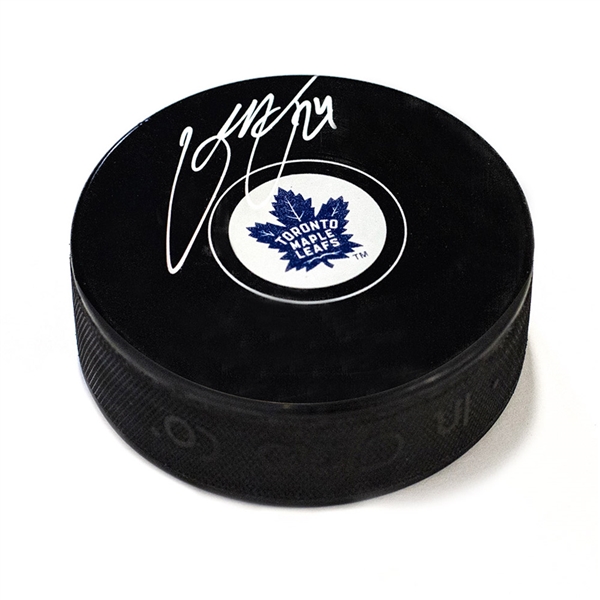 Kasperi Kapanen Toronto Maple Leafs Signed Autograph Model Hockey Puck