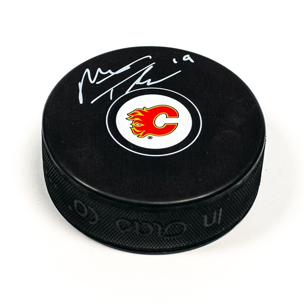 Matthew Tkachuk Calgary Flames Signed Autograph Model Hockey Puck