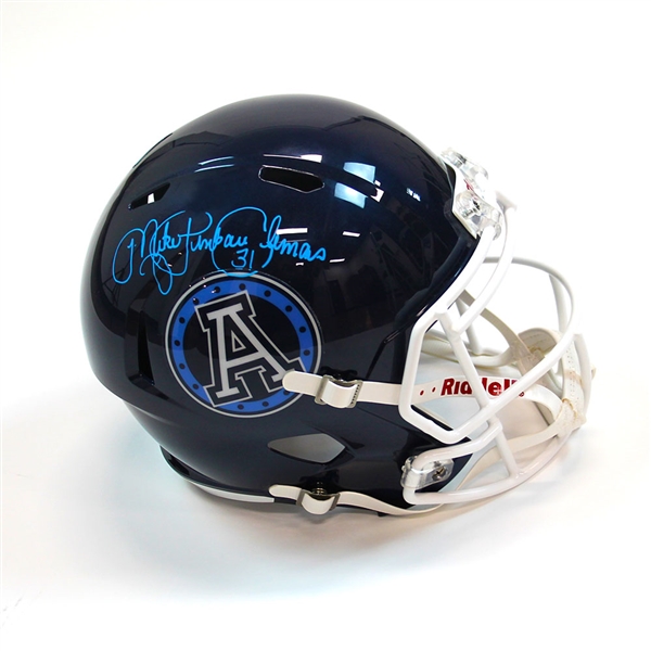 Mike Pinball Clemons Toronto Argonauts Signed Full Size Replica CFL Helmet