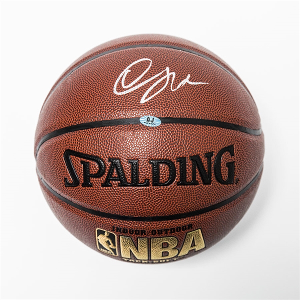 DeMar DeRozan Autographed Spalding NBA I/O Basketball - Toronto Raptors