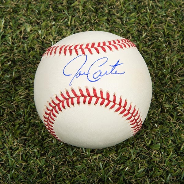 Joe Carter Autographed MLB Official Major League Baseball - Toronto Blue Jays