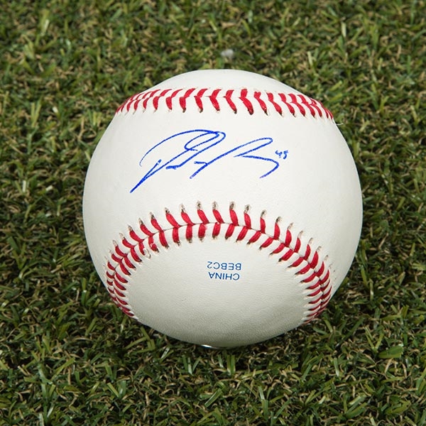 Dalton Pompey Autographed Rawlings League Baseball - Toronto Blue Jays
