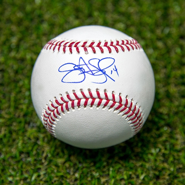 Justin Smoak Autographed MLB Official Major League Baseball