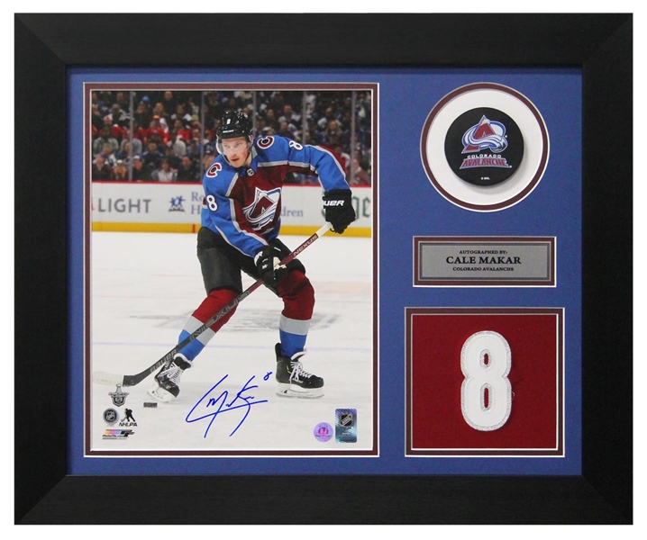 Cale Makar Colorado Avalanche Autographed Franchise Jersey Number 20x24 Frame