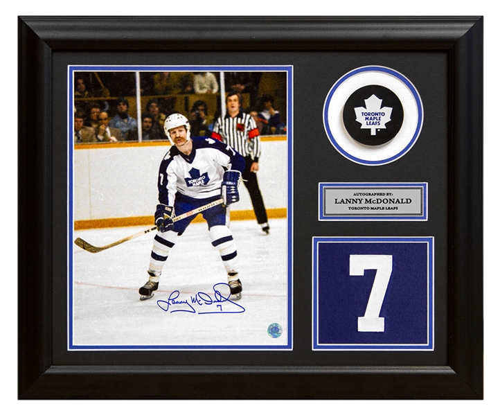 Lanny McDonald Toronto Maple Leafs Signed Legendary Jersey Number 20x24 Frame