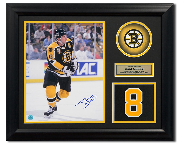Cam Neely Boston Bruins Signed Retired Jersey Number 20x24 Frame