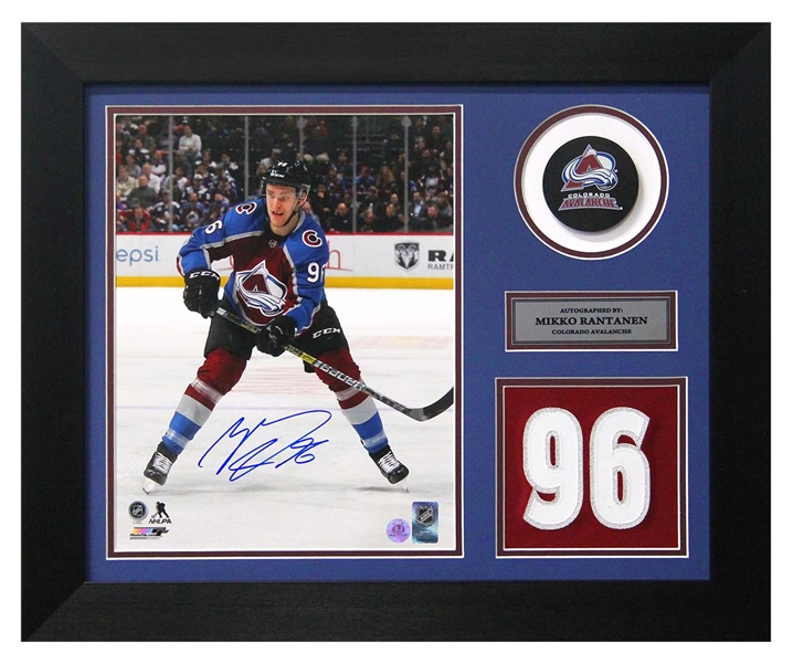 Mikko Rantanen Colorado Avalanche Signed Franchise Jersey Number 20x24 Frame