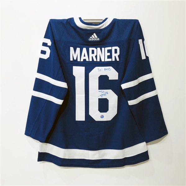 Mitch Marner Toronto Maple Leafs Autographed Adidas Jersey *Personalized To: Bass*