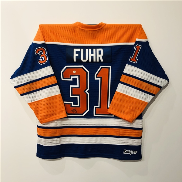 Grant Furh Edmonton Oilers Autographed Cooper Teamwear Hockey Jersey