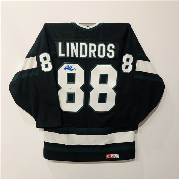 Eric Lindros Dallas Stars Autographed CCM Teamwear Hockey Jersey
