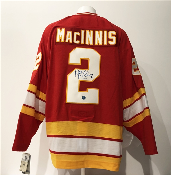 Al MacInnis Calgary Flames Autographed Vintage Adidas Jersey