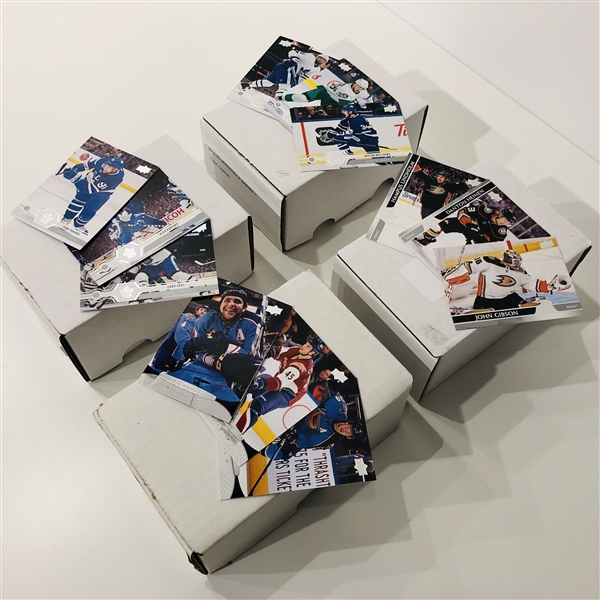 Lot of 4 full boxes of NHL Upper Deck Hockey Cards - 800 Cards!
