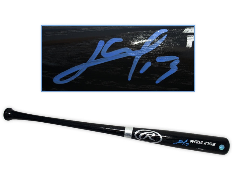 Lourdes Gurriel Jr Autographed Rawlings Big Stick Baseball Bat - Blue Jays